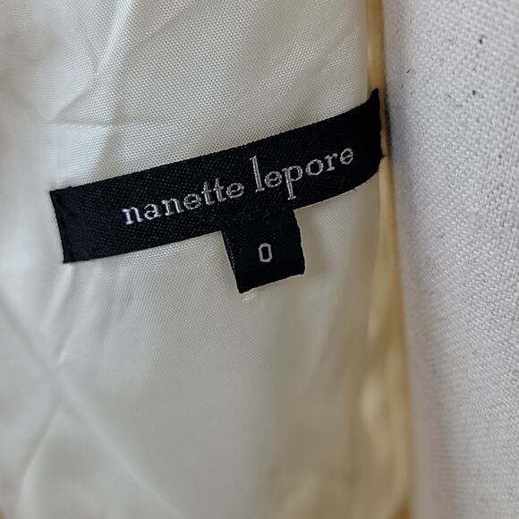 Nanette Lepore Crocheted Lace Sheath Midi Dress in Ivory Cream Size 0 - Picture 13 of 16